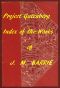 [Gutenberg 58824] • Index of the Project Gutenberg Works of James Matthew Barrie